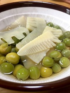 タケノコとえんどう豆の煮物-レシピのメイン写真