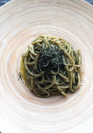 大量消費！大葉で和風ジェノベーゼパスタ-レシピのメイン写真