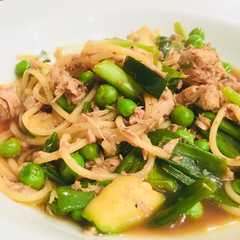 รูปของ 簡単美味な山椒とツナの大人パスタ