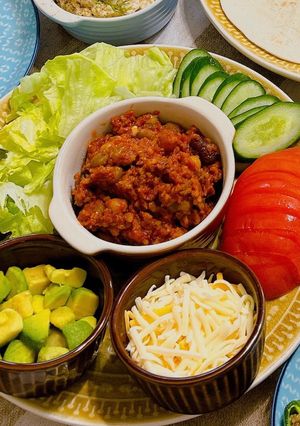 我が家流簡単チリコンカンで♪タコス-レシピのメイン写真