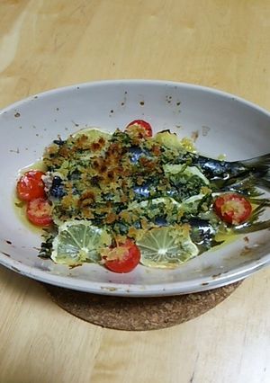 さっぱり味で、イワシの大葉パン粉焼き-レシピのメイン写真