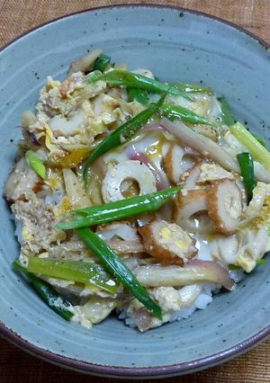 ミョウガとちくわ入り玉子丼-レシピのメイン写真