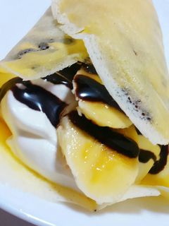 フライパンで焼く!チョコバナナクレープ-レシピのメイン写真