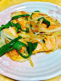 鮭の鶏ガラ炒め-レシピのメイン写真