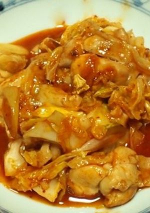 鶏とキャベツのコチュジャン炒め-レシピのメイン写真