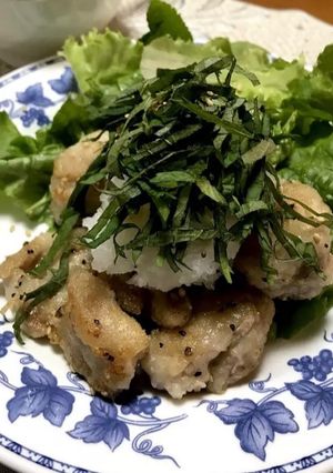 大葉とおろし大根の梅肉ソースがけチキン♪-レシピのメイン写真