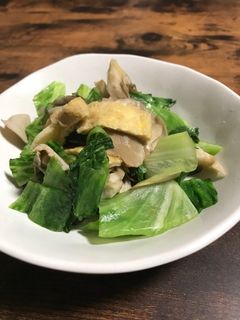 外側レタスの和風炒め-レシピのメイン写真