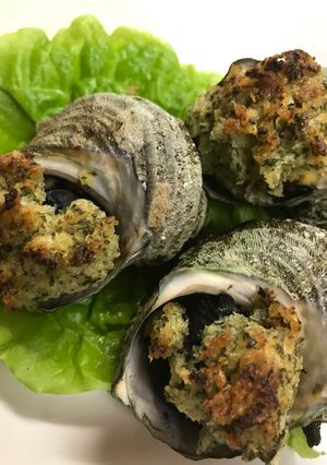 サザエのめちゃウマニンニクパン粉焼き♪-レシピのメイン写真