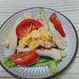 野菜たっぷり!むね肉のサラダ