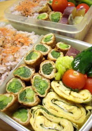 お弁当に♪菜の花の豚肉巻き-レシピのメイン写真