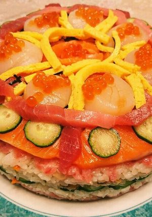 ちらし寿司のケーキ-レシピのメイン写真