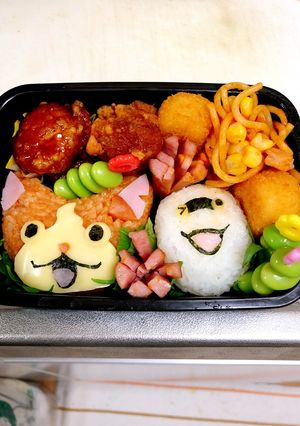 キャラ弁☆ジバニャン&ウィスパーおにぎり-レシピのメイン写真