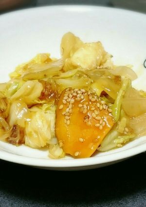 揚げ豆腐と春キャベツの中華炒め-レシピのメイン写真