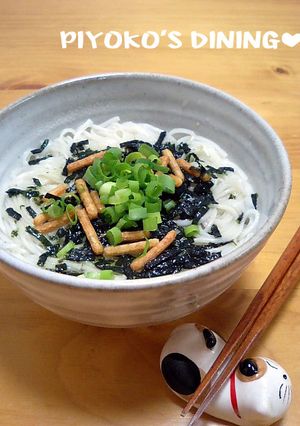 永谷園「お茶漬け海苔」で❀そうめん茶漬け-レシピのメイン写真