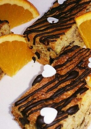 オレンジとチョコのおからケーキ♡胡桃ｉｎ-レシピのメイン写真