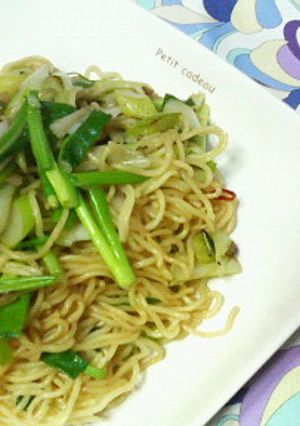 ✿ネギＸ２❀さっぱり✿黒酢焼きそば-レシピのメイン写真