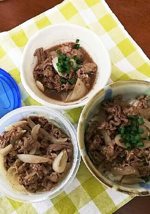 安いお肉でも柔らか牛丼♪作り置きも♪-レシピのメイン写真
