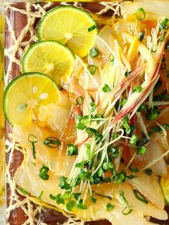 簡単美味しい♫鯛の和風カルパッチョ-レシピのメイン写真