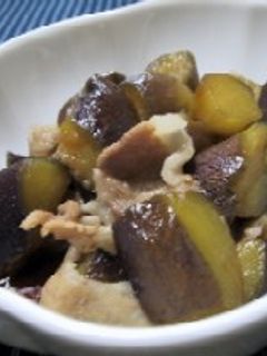 ∽∽ナスと豚肉の簡単煮物∽∽-レシピのメイン写真