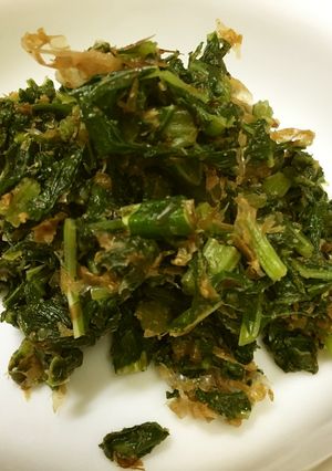 葉ゴボウの葉の炒り煮(アク抜き方法付）-レシピのメイン写真