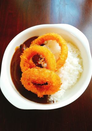 春のカレー　新玉ねぎのリングフライカレー-レシピのメイン写真