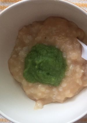 離乳食モグモグ期★便秘に！きな粉がゆ-レシピのメイン写真