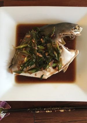 Steamed Pompano Fish-レシピのメイン写真