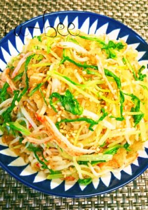 簡単箸休め＊水菜とカニカマのおろし和え-レシピのメイン写真