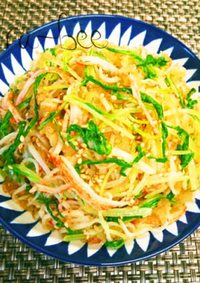 簡単箸休め＊水菜とカニカマのおろし和え-レシピのメイン写真