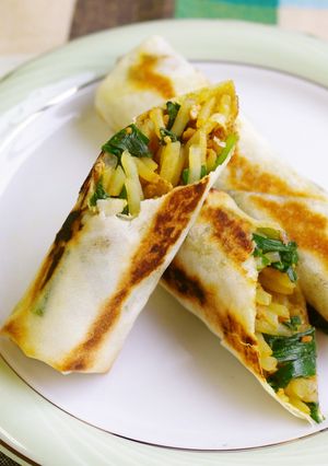 ベジ♪野菜たっぷりカレー風味の焼き春巻-レシピのメイン写真