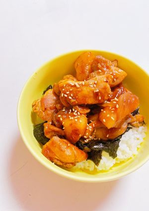黄金比！鶏ももとジャガイモの照り焼き丼！-レシピのメイン写真