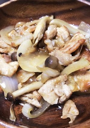 豚肉とキノコ☆わさび醤油ソテー-レシピのメイン写真