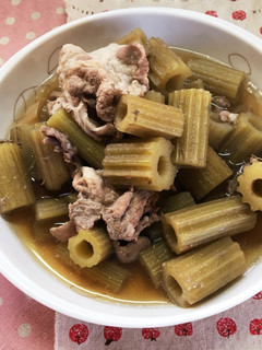蕗と豚肉の煮物-レシピのメイン写真