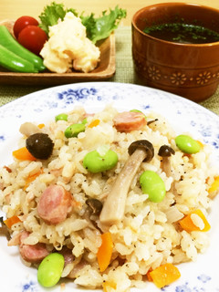 お昼に手軽に洋風炊き込みご飯♬-レシピのメイン写真