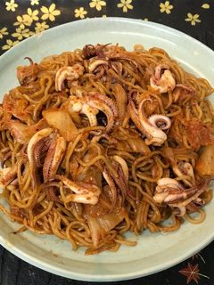 超ジャンク!いか下足キムチ焼きそば-レシピのメイン写真