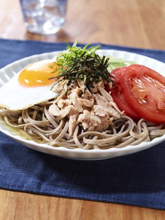 シーチキンと夏野菜のぶっかけそば-レシピのメイン写真