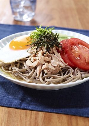 シーチキンと夏野菜のぶっかけそば-レシピのメイン写真