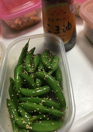 スナップエンドウのうまうまナムル-レシピのメイン写真