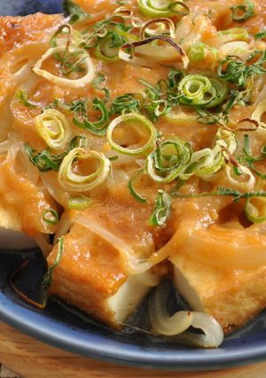 こくウマ☆厚揚げと玉ねぎのみそ焼き-レシピのメイン写真