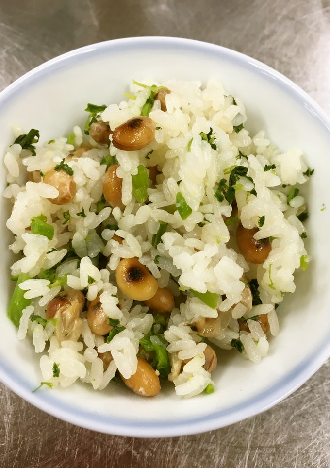 簡単爽やか☆大豆とカブの炊込みご飯-レシピのメイン写真