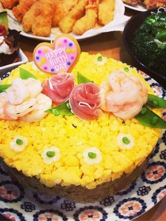 誕生日やお祝いに♡そば飯ケーキ-レシピのメイン写真