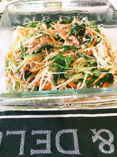 レンジで1分半♪ツナ水菜えのき和え-レシピのメイン写真