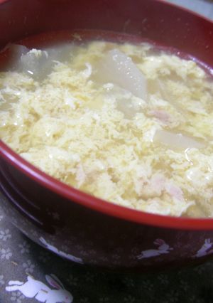 【男の料理】ふわふわツナ卵のスープ-レシピのメイン写真