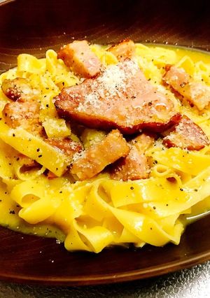☆隠し味☆厚切りベーコンのカルボナーラ-レシピのメイン写真
