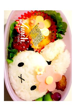 超簡単キャラ弁♡ミッフィー小さめ弁当-レシピのメイン写真