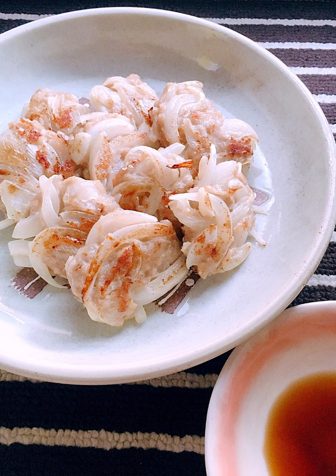 豚ひき肉と新玉ねぎつくね焼♬とろ～り甘♡-レシピのメイン写真