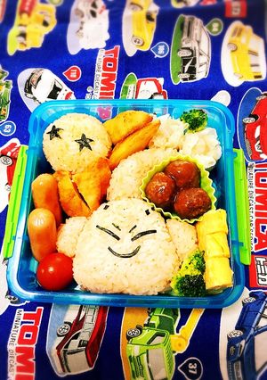 キャラ弁 簡単ドラゴンボール魔人ブー-レシピのメイン写真