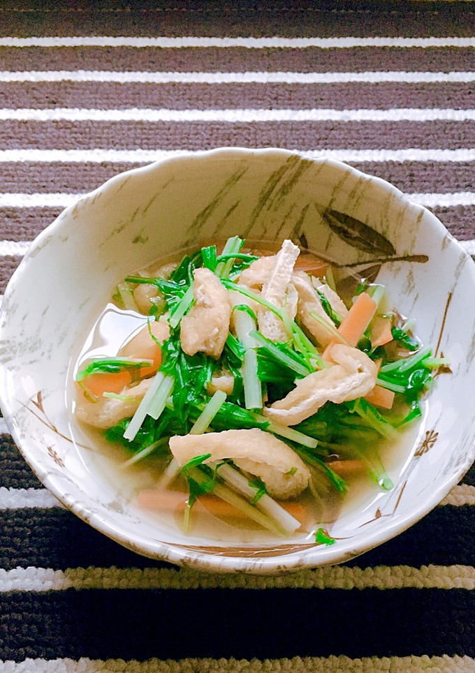 ✤油揚と水菜の煮浸し✤-レシピのメイン写真