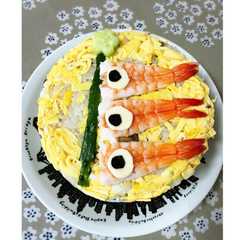 こどもの日に♡こいのぼりのお寿司ケーキ-レシピのメイン写真