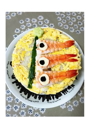 こどもの日に♡こいのぼりのお寿司ケーキ-レシピのメイン写真